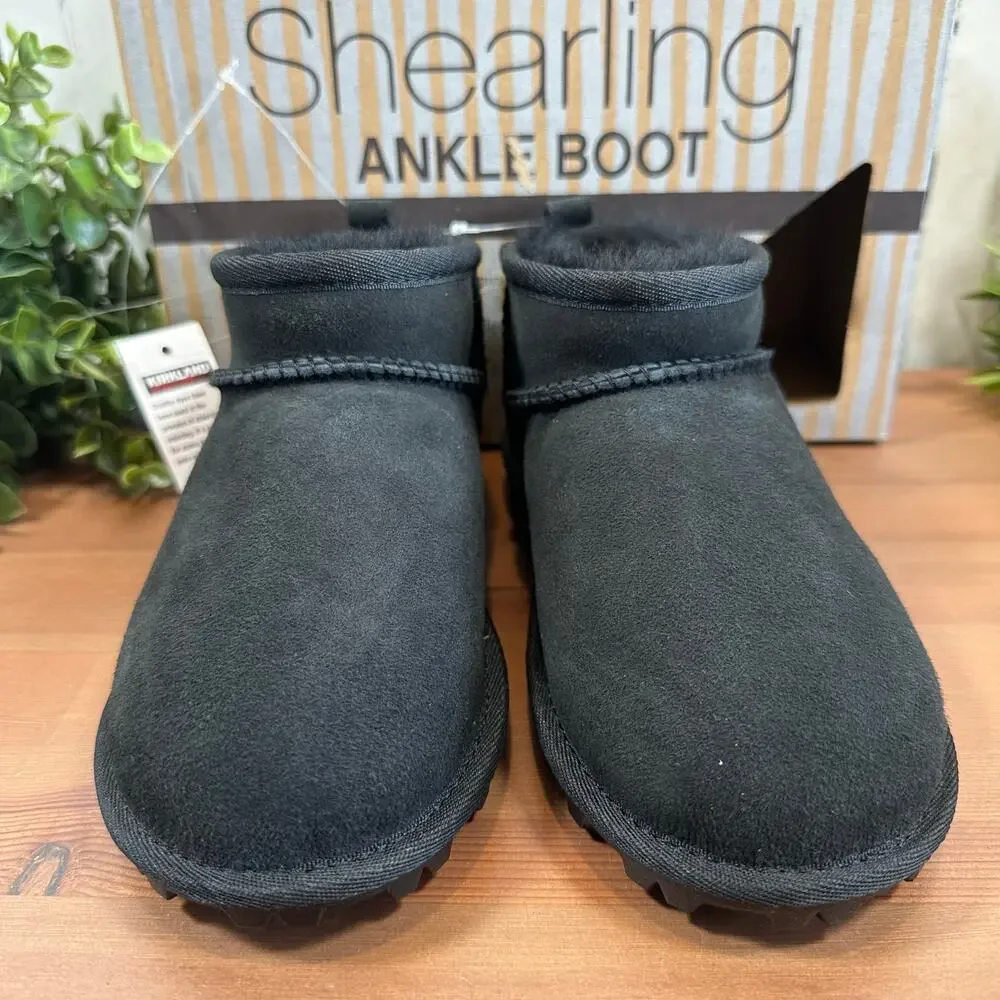 Kirkland Signature Kids Shearling Ankle Boots Size 4